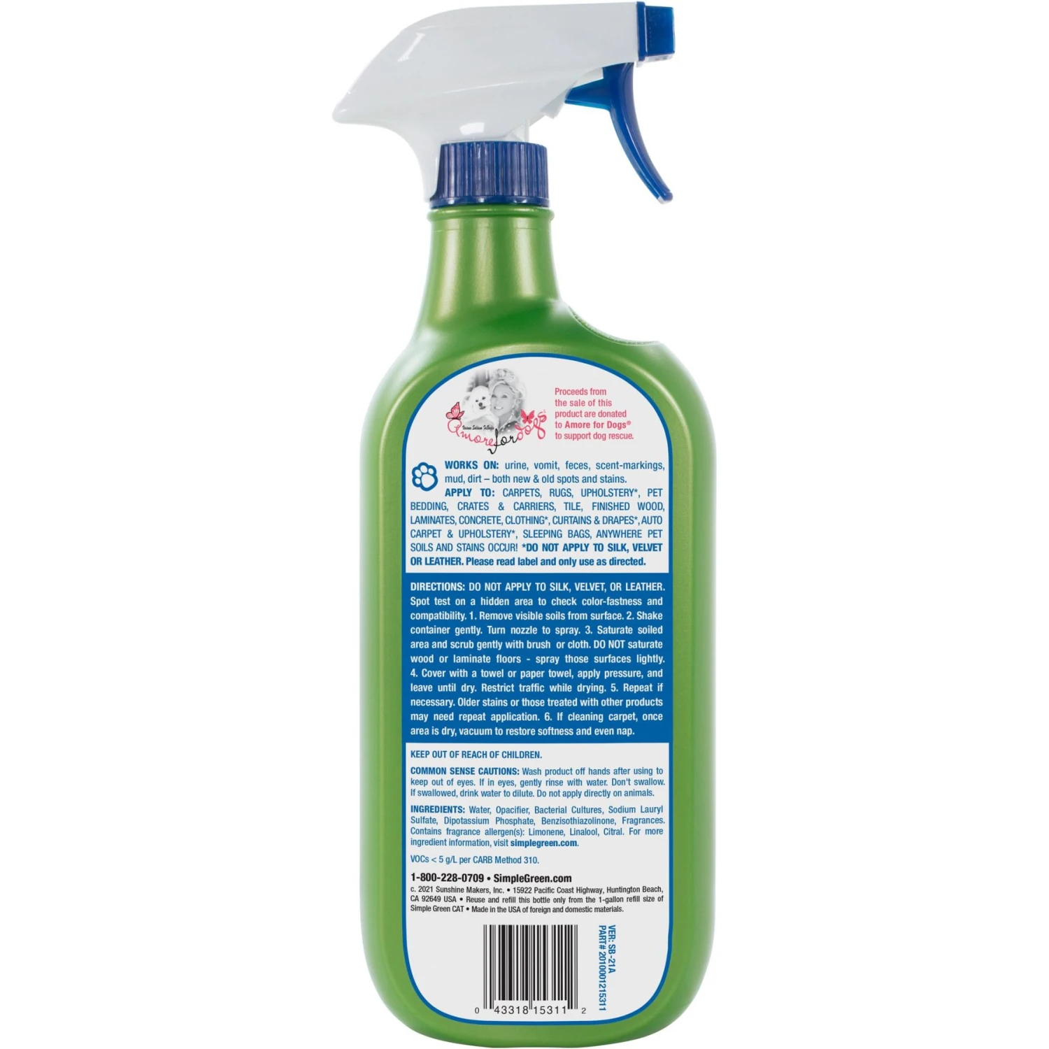 Simple Green Cat Stain & Odor Remover 4 Simple Green Cat Stain & Odor Remover - Image 2