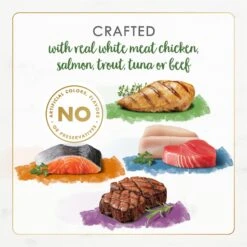 Fancy Feast Gourmet Naturals Pate Variety Pack Canned Cat Food, 3-oz, Case Of 12 -Furry Friends 172632 PT4. AC SS1800 V1677102397