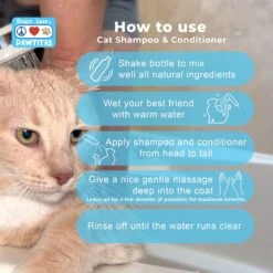 Pawtitas Organic Sheabutter & Oatmeal Cat Shampoo & Conditioner -Furry Friends 173809 PT8. AC SS1800 V1682099733