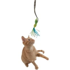 Fat Cat Catfisher Teasers Tadpole Wand Cat Toy -Furry Friends 174925 PT2. AC SS1800 V1602307562