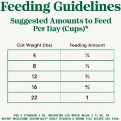 Nutro Wholesome Essentials Adult Chicken & Brown Rice Recipe Dry Cat Food -Furry Friends 176461 PT6. AC SS1800 V1702665916