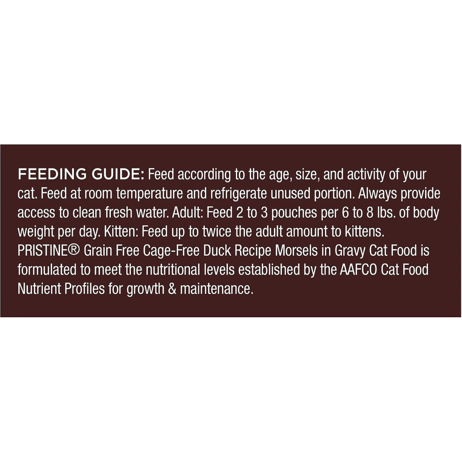 Castor & Pollux Pristine Grain-Free Cage-Free Duck Recipe Morsels In Gravy Cat Food Pouches 8 Castor & Pollux Pristine Grain-Free Cage-Free Duck Recipe Morsels In Gravy Cat Food Pouches - Image 6