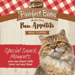 Merrick Purrfect Bistro Bon Appetits Grain-Free Beef Recipe Morsels In Gravy Adult Cat Food Pouches -Furry Friends 176649 PT1. AC SS1800 V1628556697