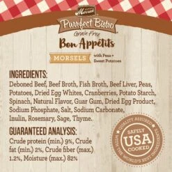 Merrick Purrfect Bistro Bon Appetits Grain-Free Beef Recipe Morsels In Gravy Adult Cat Food Pouches -Furry Friends 176649 PT3. AC SS1800 V1628569622