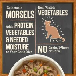 Merrick Purrfect Bistro Bon Appetits Grain-Free Beef Recipe Morsels In Gravy Adult Cat Food Pouches -Furry Friends 176649 PT5. AC SS1800 V1628562992