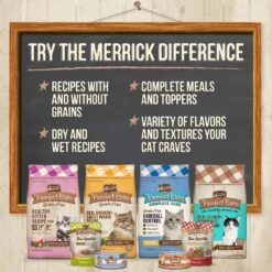 Merrick Purrfect Bistro Bon Appetits Grain-Free Salmon Recipe Chunks In Gravy Adult Cat Food Pouches -Furry Friends 176661 PT6. AC SS1800 V1628555847