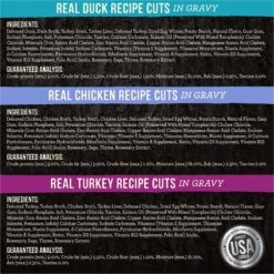 Merrick Backcountry Grain-Free Morsels In Gravy Real Duck, Chicken, Turkey Recipe Cuts Variety Pack Cat Food Pouches -Furry Friends 176665 PT3. AC SS1800 V1638040900