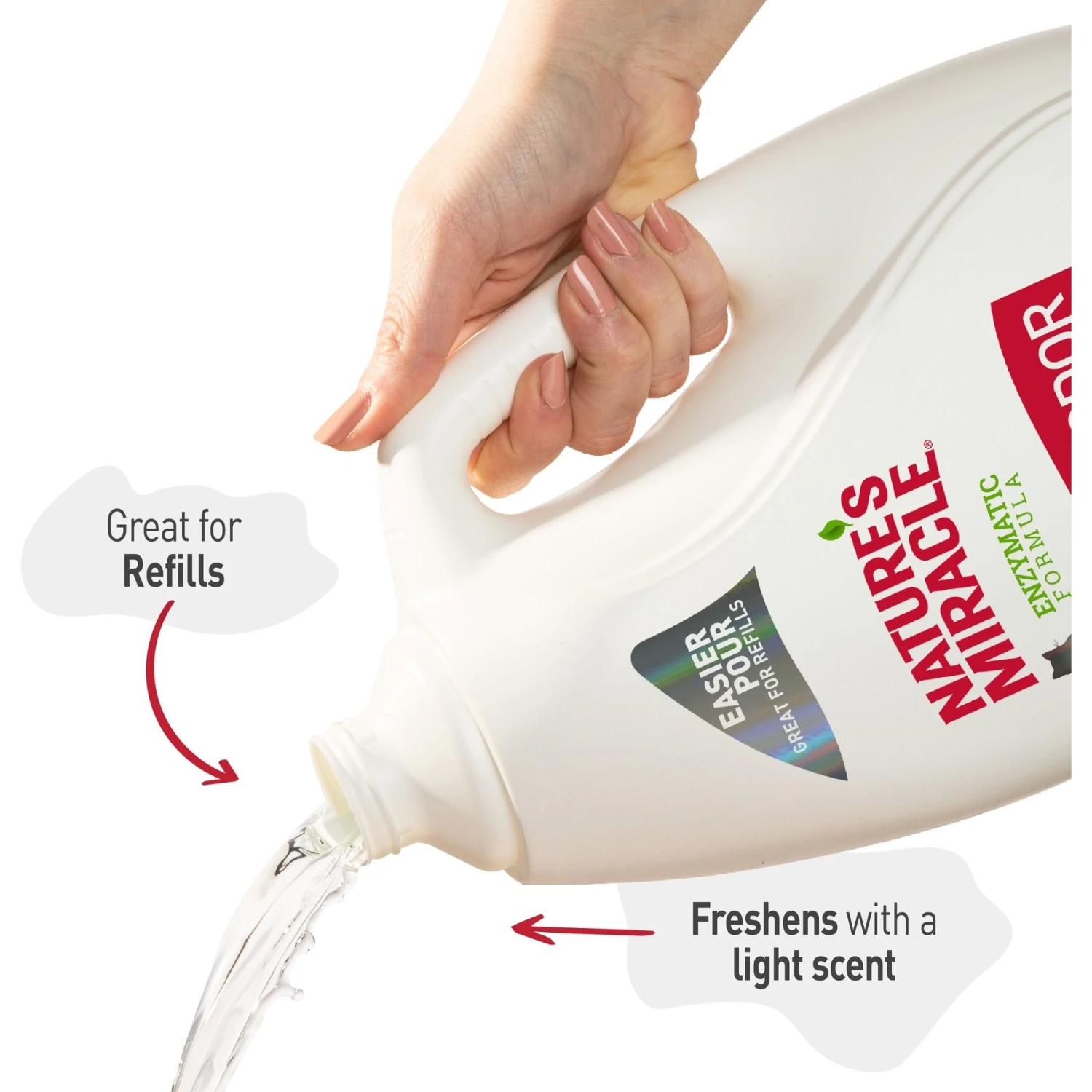 Nature's Miracle Cat Enzymatic Stain Remover & Odor Eliminator Refill, 1-gal Bottle 6 Nature's Miracle Cat Enzymatic Stain Remover & Odor Eliminator Refill, 1-gal Bottle - Image 4