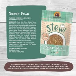 Weruva Classic Cat Simmer Down Turkey, Chicken & Salmon In Gravy Stew Cat Food Pouches -Furry Friends 178217 PT2. AC SS1800 V1672265170
