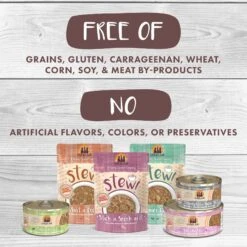 Weruva Classic Cat Stir The Pot With Lamb, Chicken & Salmon In Gravy Stew Cat Food Pouches -Furry Friends 178219 PT5. AC SS1800 V1672330173