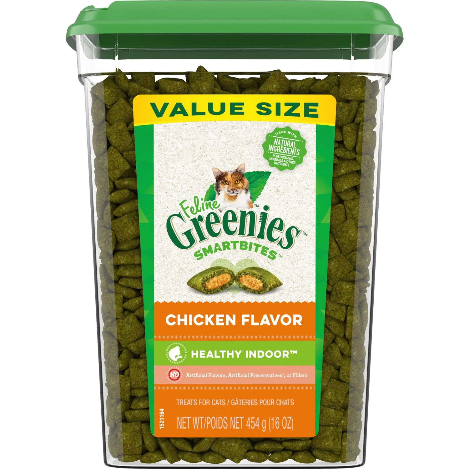 Greenies Feline SmartBites Healthy Indoor Natural Chicken Flavor Soft & Crunchy Adult Cat Treats 3 Greenies Feline SmartBites Healthy Indoor Natural Chicken Flavor Soft & Crunchy Adult Cat Treats