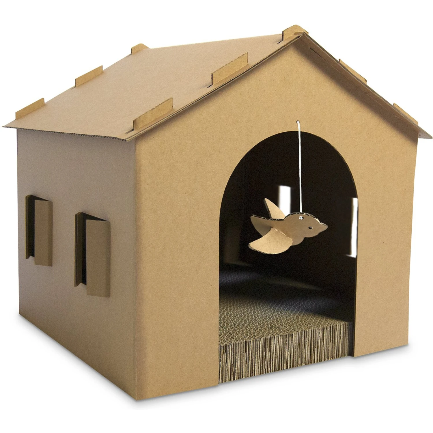 Tiger Tough Gingerbread House Corrugated Cat Scratcher Toy 5 Tiger Tough Gingerbread House Corrugated Cat Scratcher Toy - Image 3