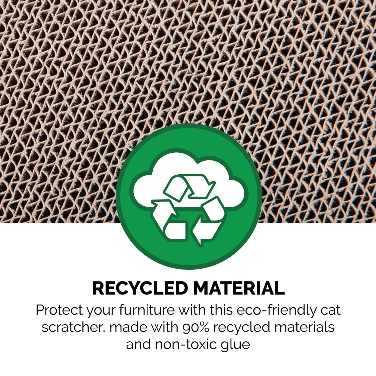 Tiger Tough Gingerbread House Corrugated Cat Scratcher Toy 11 Tiger Tough Gingerbread House Corrugated Cat Scratcher Toy - Image 9