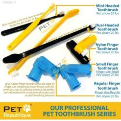 Pet Republique Dog & Cat Small Finger Toothbrush -Furry Friends 179225 PT4. AC SS1800 V1563290250