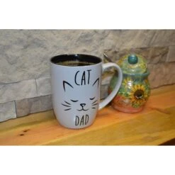 PetRageous Designs "Cat Dad" Mug, Gray -Furry Friends 180127 PT1. AC SS1800 V1633638528