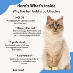 Pet Wellbeing Hairball GOLD Liquid Hairball Control Supplement For Cats -Furry Friends 180341 PT5. AC SS1800 V1696280059