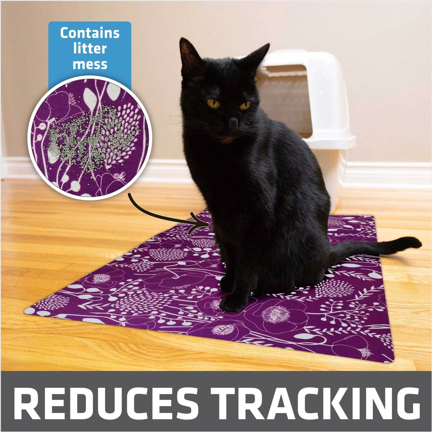 Drymate Protective & Decorative Cat Litter Mat 4 Drymate Protective & Decorative Cat Litter Mat - Image 2
