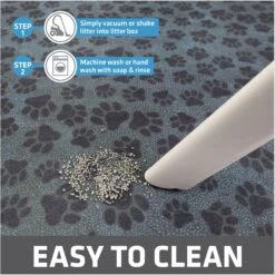 Drymate Protective & Decorative Cat Litter Mat, Paw Dots, Large, 20-in X 28-in -Furry Friends 181538 PT4. AC SS1800 V1689627180