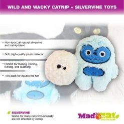 Mad Cat Yowlin' Yetti Catnip & Silvervine Cat Toy -Furry Friends 181824 PT2. AC SS1800 V1563553980