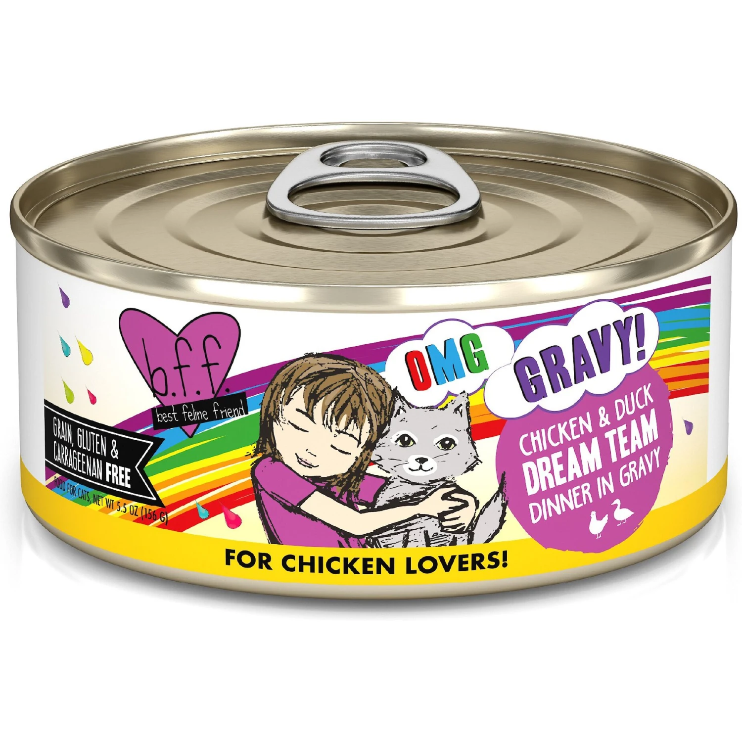 BFF OMG Dream Team! Chicken & Duck In Gravy Wet Canned Cat Food 3 BFF OMG Dream Team! Chicken & Duck In Gravy Wet Canned Cat Food