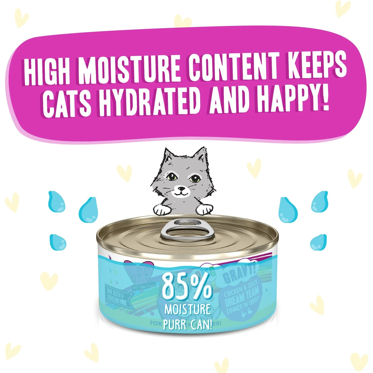 BFF OMG Dream Team! Chicken & Duck In Gravy Wet Canned Cat Food 6 BFF OMG Dream Team! Chicken & Duck In Gravy Wet Canned Cat Food - Image 4