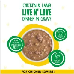 BFF OMG Live N' Love! Chicken & Lamb In Gravy Wet Canned Cat Food -Furry Friends 182273 PT2. AC SS1800 V1694201211
