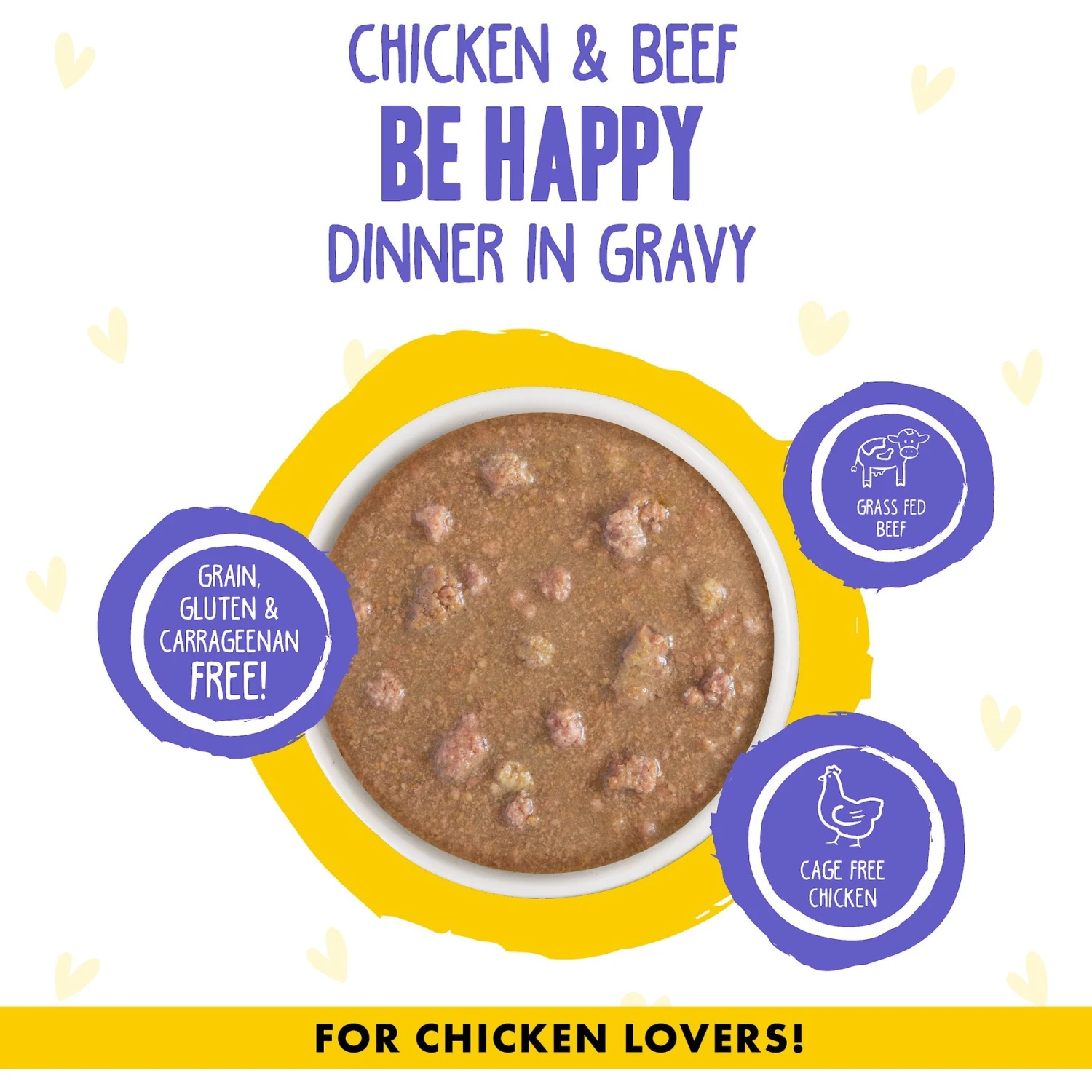 BFF OMG Be Happy! Chicken & Beef In Gravy Wet Canned Cat Food 5 BFF OMG Be Happy! Chicken & Beef In Gravy Wet Canned Cat Food - Image 3