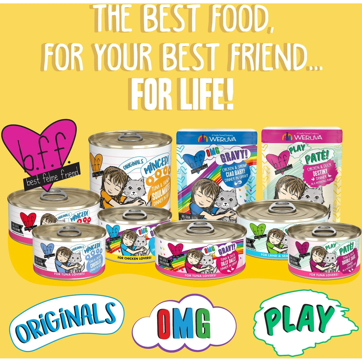 BFF OMG Be Happy! Chicken & Beef In Gravy Wet Canned Cat Food 7 BFF OMG Be Happy! Chicken & Beef In Gravy Wet Canned Cat Food - Image 5