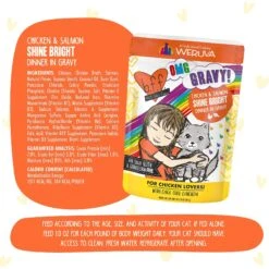 BFF OMG Shine Bright! Chicken & Salmon In Gravy Wet Cat Food Pouches -Furry Friends 182280 PT6. AC SS1800 V1644910609