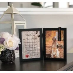 Pawprints Remembered Memorial Picture Frame With Ribbon & Tag -Furry Friends 183453 PT5. AC SS1800 V1564752451