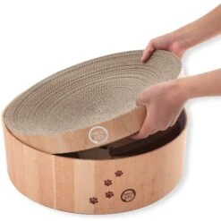 Necoichi Cozy Cat Scratcher Bowl Replacement Pad -Furry Friends 183519 PT4. AC SS1800 V1647461523