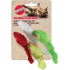 Ethical Pet Plush Mice Cat Toy With Catnip, 4-pack