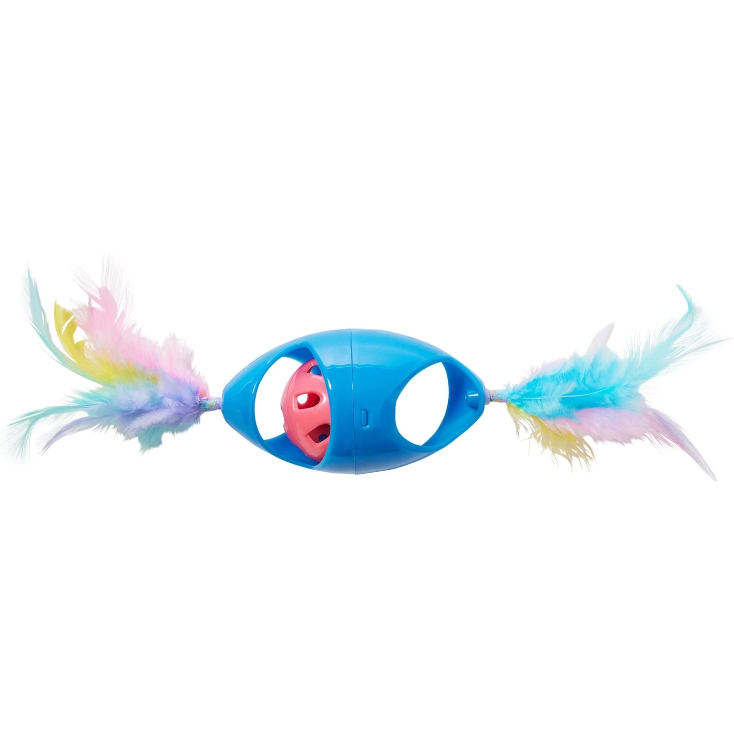 Ethical Pet Tie Dye Jingle Roller Cat Toy, Color Varies 4 Ethical Pet Tie Dye Jingle Roller Cat Toy, Color Varies - Image 2