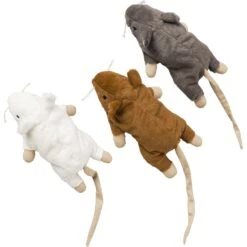 Ethical Pet Big Mouse Bertha Cat Toy, Color Varies