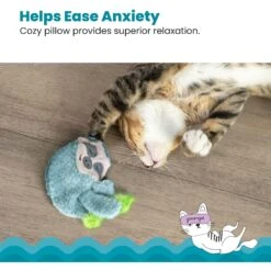 Catstages Purr Pillow Snoozin' Sloth Calming Plush Cat Toy -Furry Friends 190715 PT3. AC SS1800 V1631679446