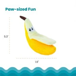 Catstages Dental Banana Cat Chew Toy With Catnip 12 Catstages Dental Banana Cat Chew Toy With Catnip -Furry Friends 190721 PT4. AC SS1800 V1631681833
