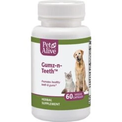 PetAlive Gumz-n-Teeth Gum & Teeth Health Dog & Cat Supplement, 60 Count