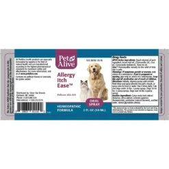 PetAlive Allergy Itch Ease Homeopathic Medicine For Allergies For Dogs & Cats, 2-oz Spray -Furry Friends 191129 PT1. AC SS1800 V1565736119
