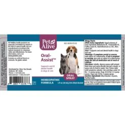 PetAlive Oral-Assist Homeopathic Medicine For Dental Infections For Dogs & Cats, 2-oz Bottle 8 PetAlive Oral-Assist Homeopathic Medicine For Dental Infections For Dogs & Cats, 2-oz Bottle -Furry Friends 191149 PT2. AC SS1800 V1565736436