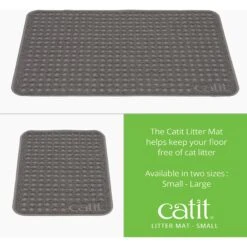 Catit Cat Litter Mat, Grey -Furry Friends 191595 PT2. AC SS1800 V1628096250