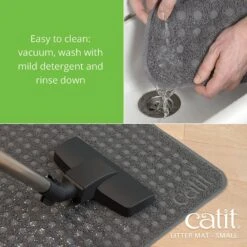 Catit Cat Litter Mat, Grey -Furry Friends 191595 PT3. AC SS1800 V1628096253