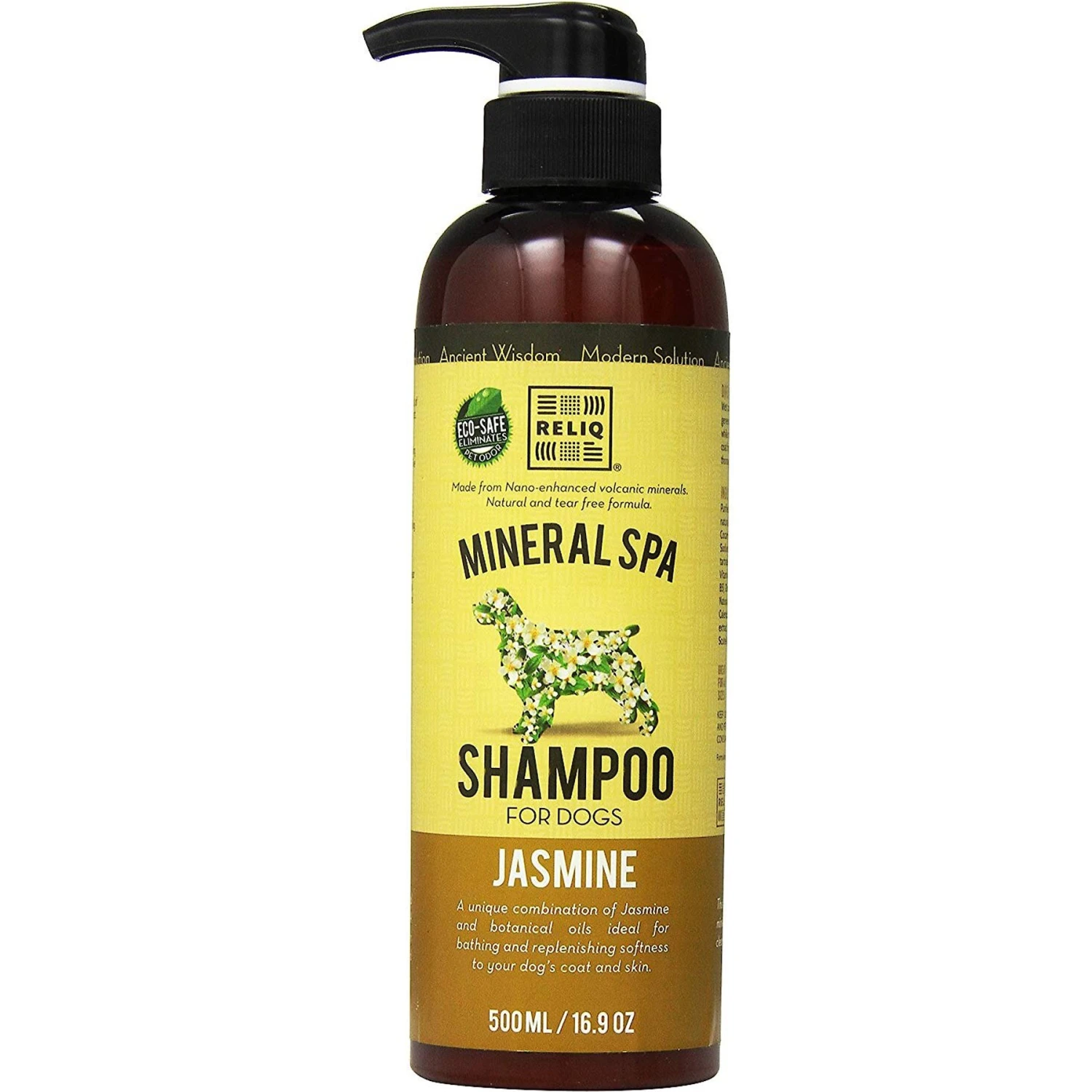RELIQ Mineral Spa Jasmine Pet Shampoo, 16.9-oz Bottle 3 RELIQ Mineral Spa Jasmine Pet Shampoo, 16.9-oz Bottle