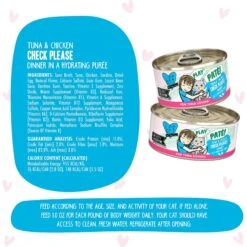 BFF Play Pate Lovers Tuna & Chicken Check Please Wet Cat Food -Furry Friends 192232 PT6. AC SS1800 V1649725596