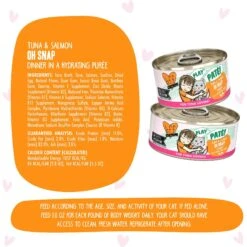 BFF Play Pate Lovers Tuna & Salmon Oh Snap Wet Cat Food 17 BFF Play Pate Lovers Tuna & Salmon Oh Snap Wet Cat Food -Furry Friends 192235 PT6. AC SS1800 V1649732198