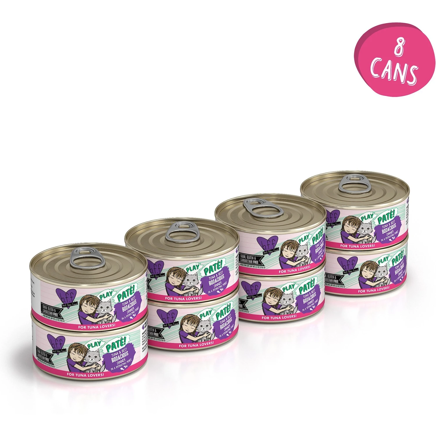 BFF Play Pate Lovers Tuna & Beef Bodacious Wet Cat Food 4 BFF Play Pate Lovers Tuna & Beef Bodacious Wet Cat Food - Image 2