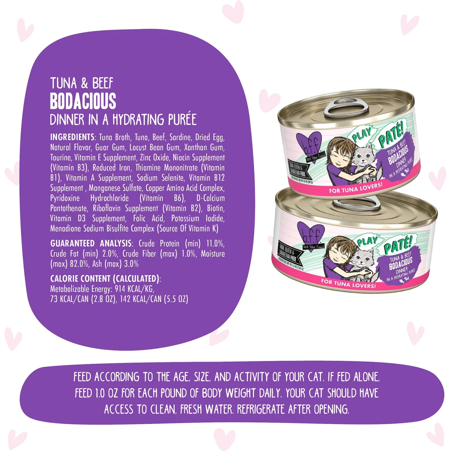 BFF Play Pate Lovers Tuna & Beef Bodacious Wet Cat Food 9 BFF Play Pate Lovers Tuna & Beef Bodacious Wet Cat Food - Image 7