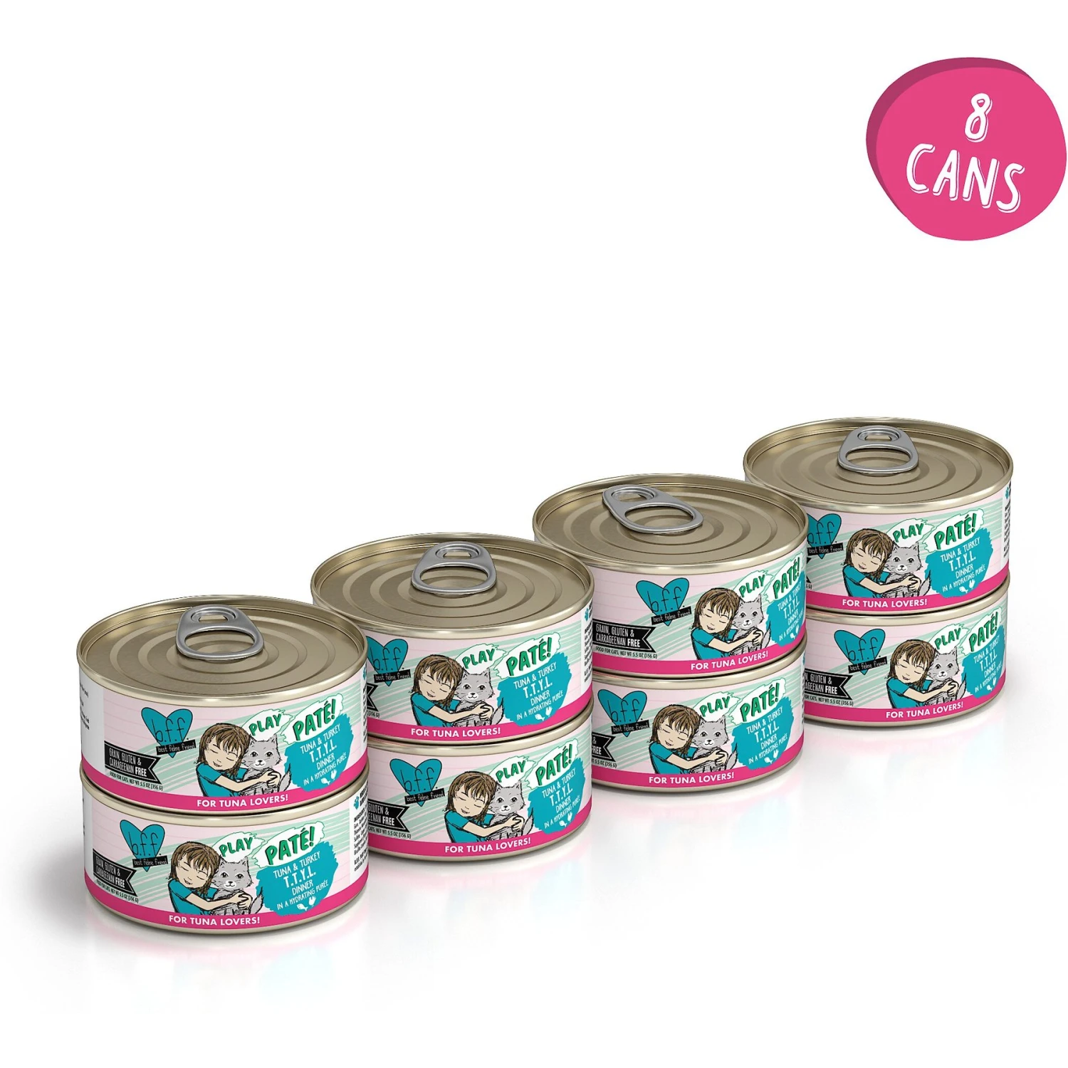 BFF Play Pate Lovers Tuna & Turkey T.T.Y.L. Wet Cat Food 4 BFF Play Pate Lovers Tuna & Turkey T.T.Y.L. Wet Cat Food - Image 2