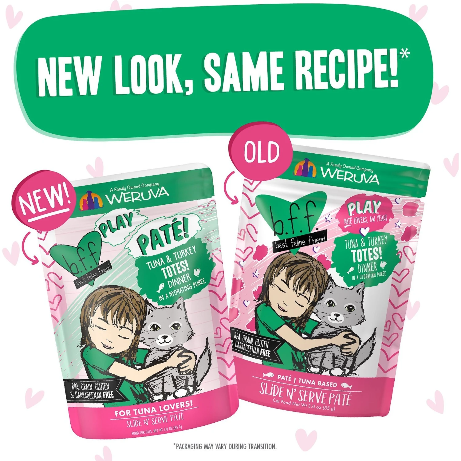 BFF Play Pate Lovers Tuna & Turkey Totes Wet Cat Food, 3-oz Pouch, Pack Of 12 8 BFF Play Pate Lovers Tuna & Turkey Totes Wet Cat Food, 3-oz Pouch, Pack Of 12 - Image 6