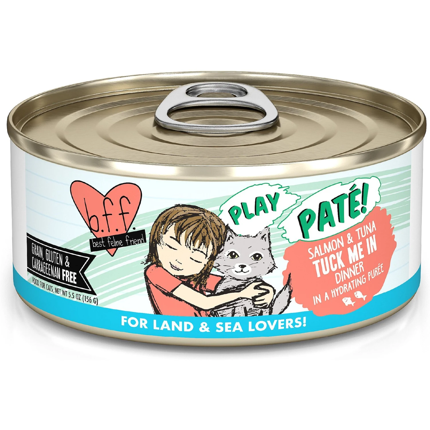 BFF Play Pate Lovers Salmon & Tuna Tuck Me In Wet Cat Food 3 BFF Play Pate Lovers Salmon & Tuna Tuck Me In Wet Cat Food