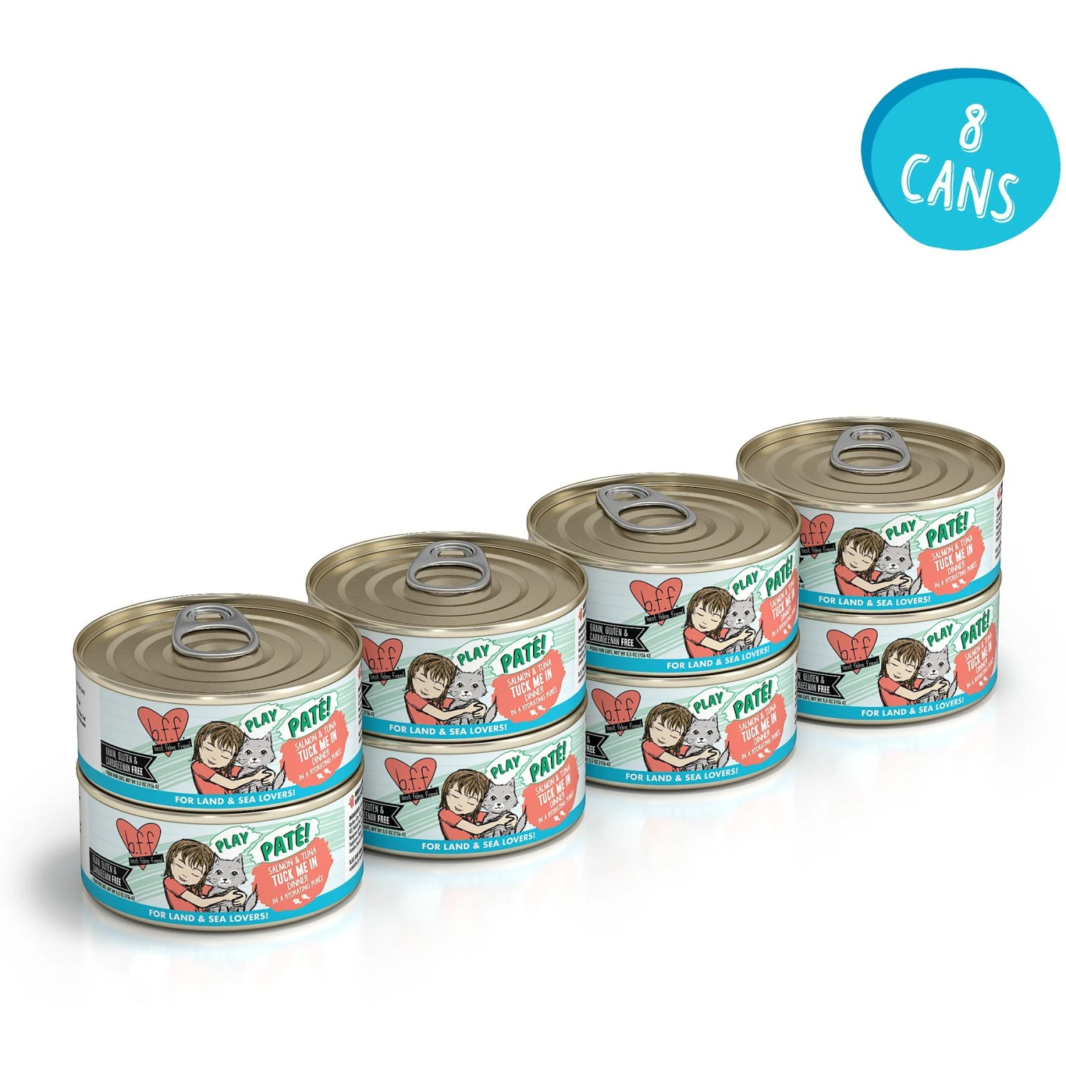 BFF Play Pate Lovers Salmon & Tuna Tuck Me In Wet Cat Food 4 BFF Play Pate Lovers Salmon & Tuna Tuck Me In Wet Cat Food - Image 2